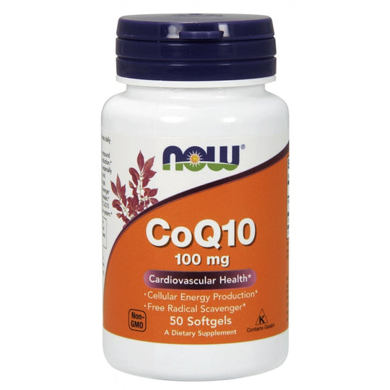 CoQ10, 100mg - 50 softgels, NOW Foods - Vitax.ro