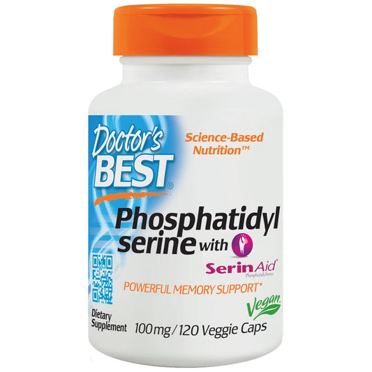 Phosphatidylserine Serine with SerinAid, 100mg - 120 vcaps - Vitax.ro