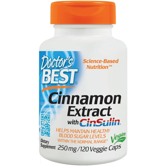 Cinnamon Extract with CinSulin, 250mg - 120 vcaps - Vitax.ro