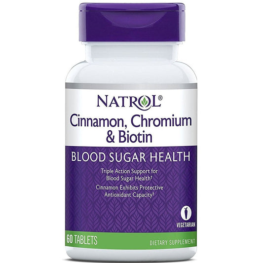 Cinnamon, Chromium & Biotin - 60 tabs - Vitax.ro
