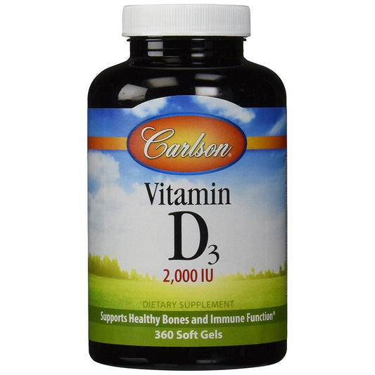 Vitamin D3, 2000 IU - 360 softgels - Vitax.ro