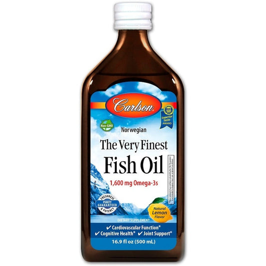 The Very Finest Fish Oil, Natural Lemon - 500 ml. - Vitax.ro