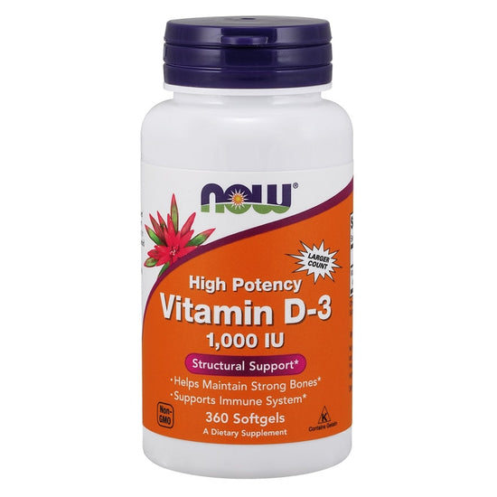 Vitamin D-3, 1000 IU - 360 softgels - Vitax.ro