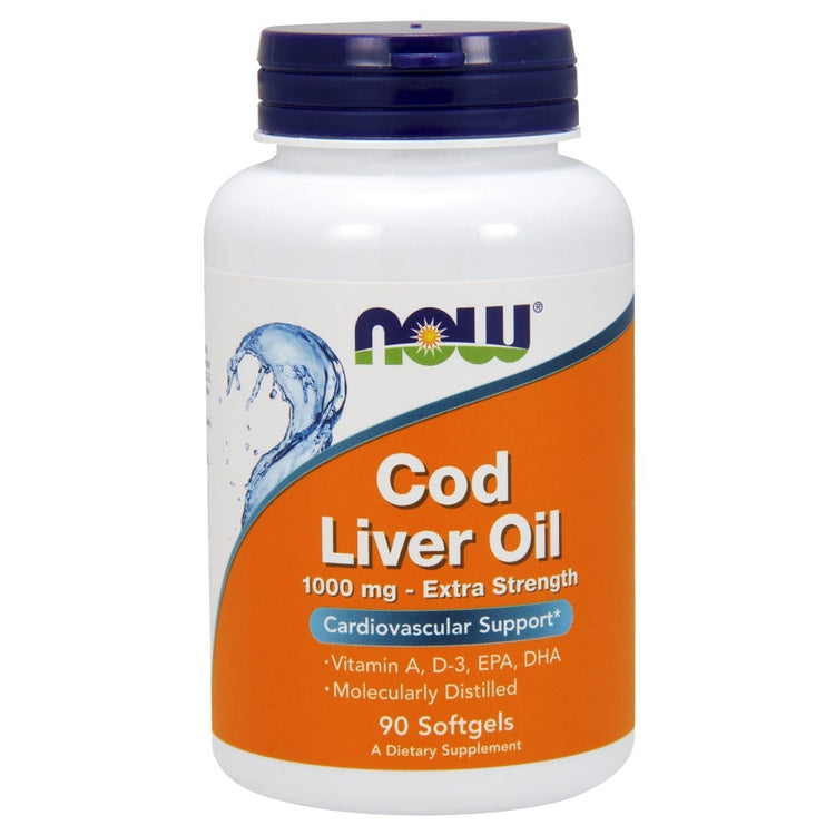 Cod Liver Oil, 1000mg Extra Strength - 90 softgels - Vitax.ro