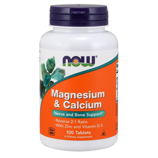 Magnesium & Calcium with Zinc and Vitamin D3 - 100 tablets - Vitax.ro