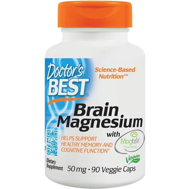 Brain Magnesium with Magtein, 50mg - 90 vcaps - Vitax.ro