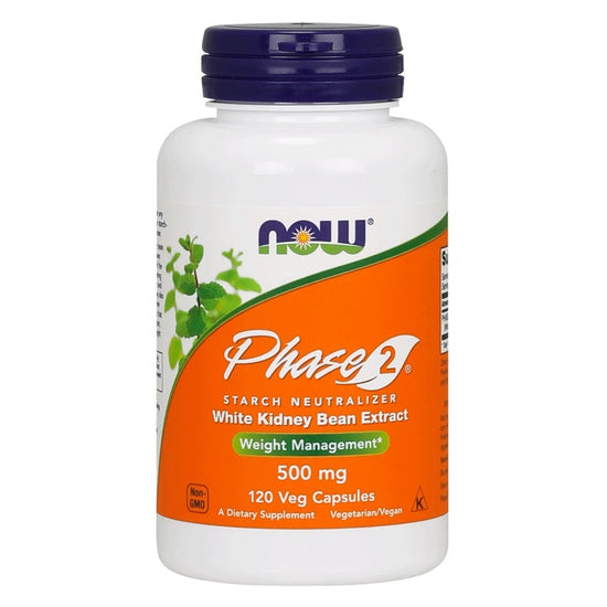 Phase 2 - White Kidney Bean Extract, 500mg - 120 vcaps - Vitax.ro