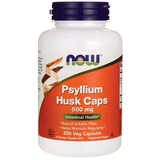 Psyllium Husk, 500mg - 200 vcaps - Vitax.ro