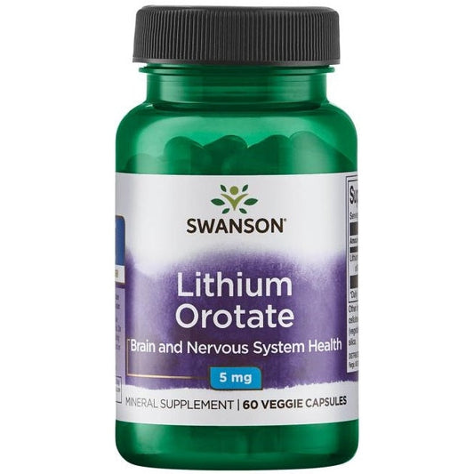 Lithium Orotate, 5mg - 60 vcaps - Vitax.ro