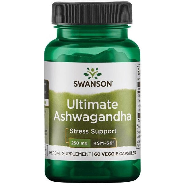 Ashwagandha Ultimate KSM-66, 250mg - 60 vcaps - Vitax.ro