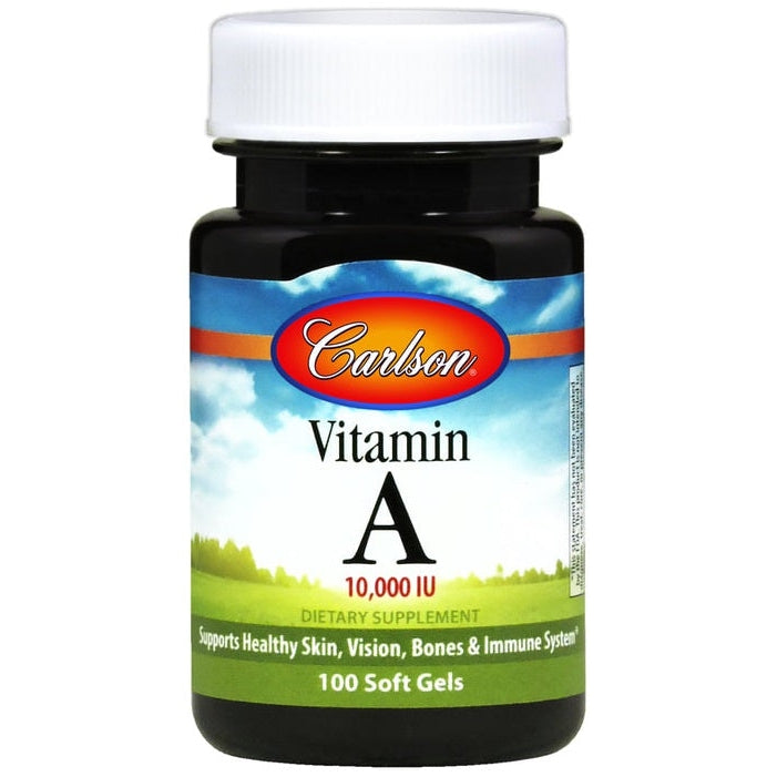 Vitamin A, 10 000 IU - 250 softgels, Carlson Labs - Vitax.ro