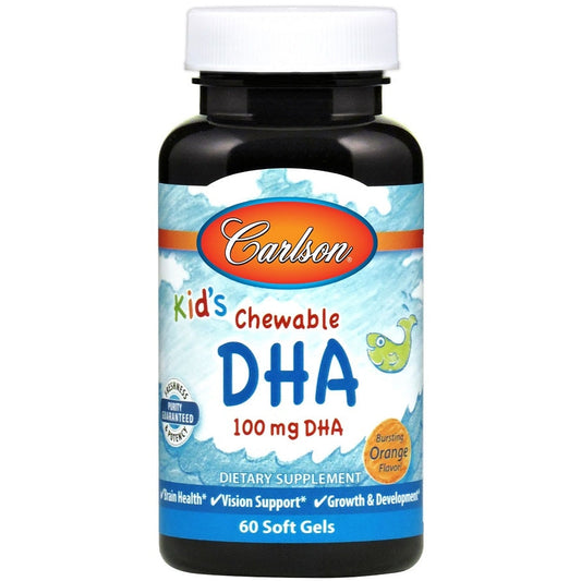 Kid's Chewable DHA, 100mg Orange - 60 softgels - Vitax.ro