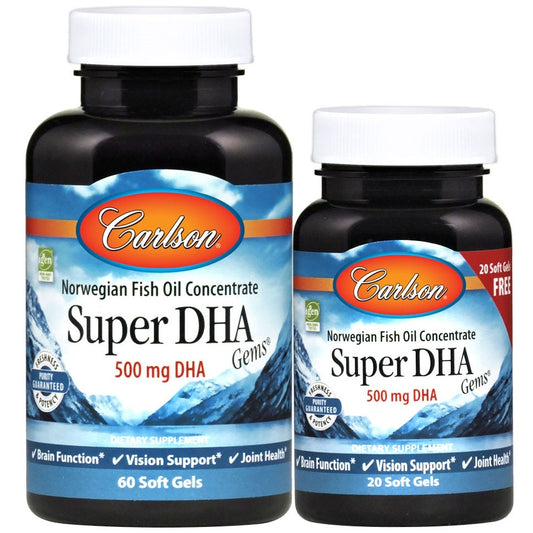 Super DHA Gems, 500mg - 60 + 20 softgels - Vitax.ro