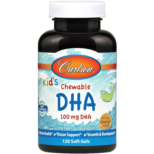 Kid's Chewable DHA, 100mg Orange - 120 softgels - Vitax.ro