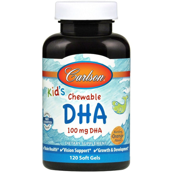 Kid's Chewable DHA, 100mg Orange - 120 softgels - Vitax.ro