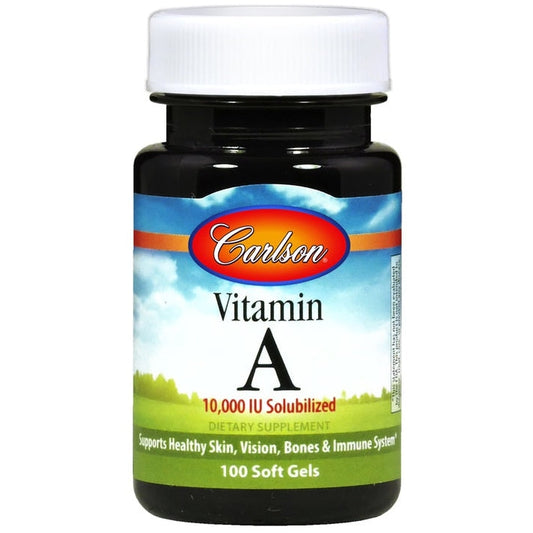 Vitamin A Solubilized, 10 000 IU - 100 softgels - Vitax.ro