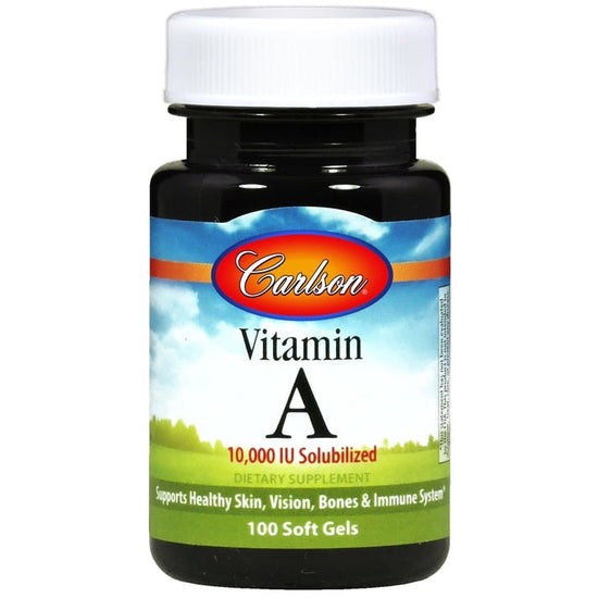 Vitamin A Solubilized, 10 000 IU - 100 softgels - Vitax.ro