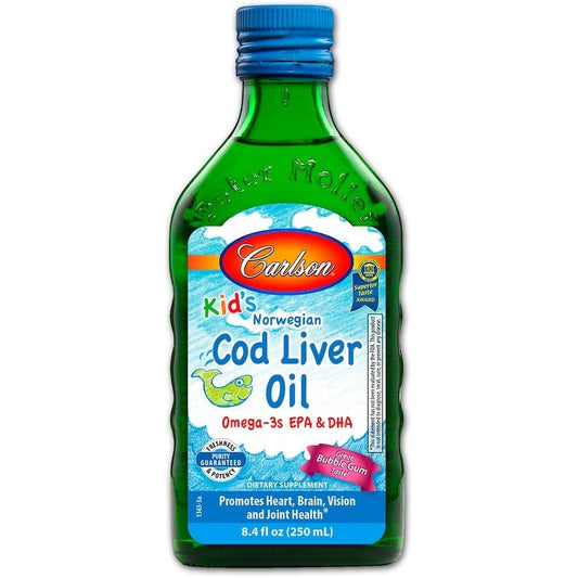 Kid's Cod Liver Oil, 550mg Bubble Gum - 250 ml. - Vitax.ro
