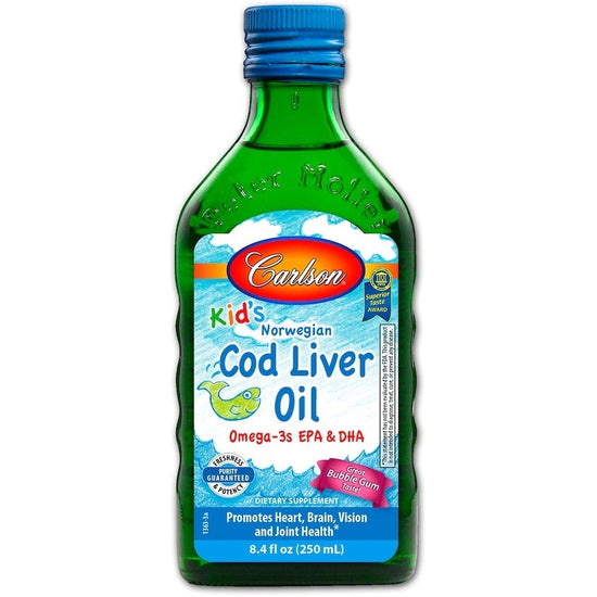 Kid's Cod Liver Oil, 550mg Bubble Gum - 250 ml. - Vitax.ro