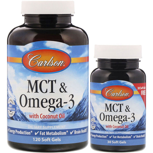 MCT & Omega-3 - 120 + 30 softgels - Vitax.ro