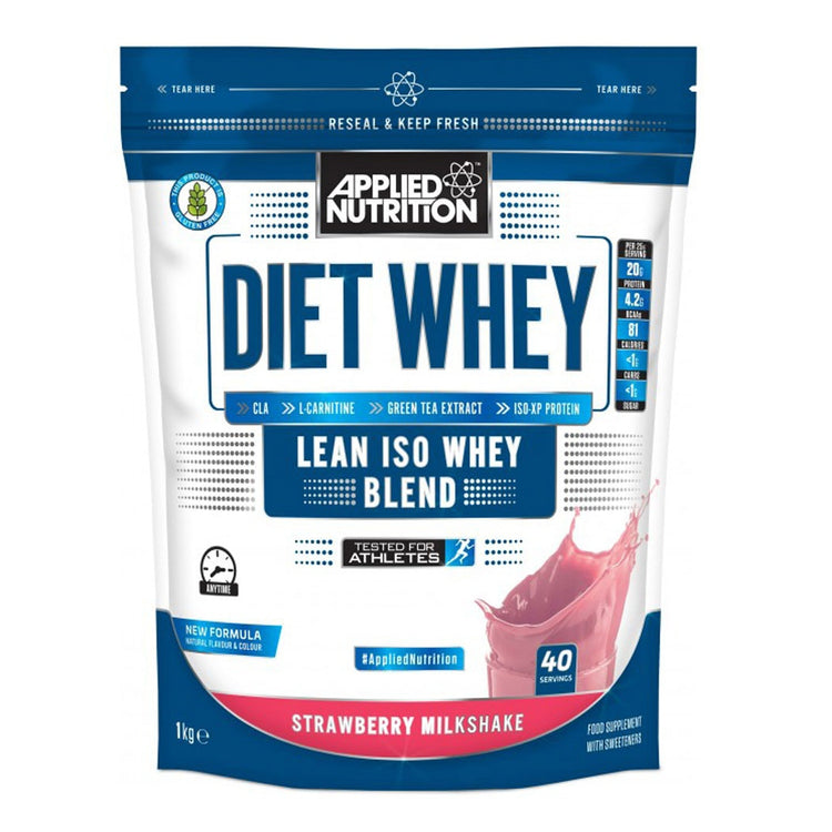 Diet Whey, Strawberry Milkshake - 1000g - Vitax.ro