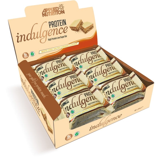 Protein Indulgence Bar, White Choc Salted Caramel - 12 x 50g - Vitax.ro