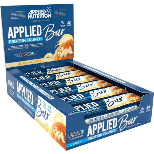Applied Protein Crunch Bar, White Choc Caramel - 12 x 60g (EAN 634158938283) - Vitax.ro