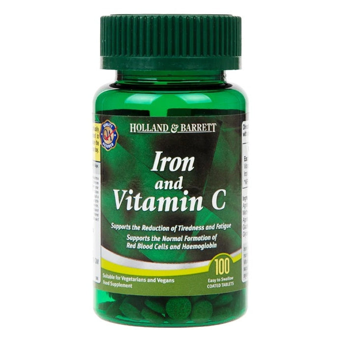 Iron & Vitamin C - 100 tablets - Vitax.ro