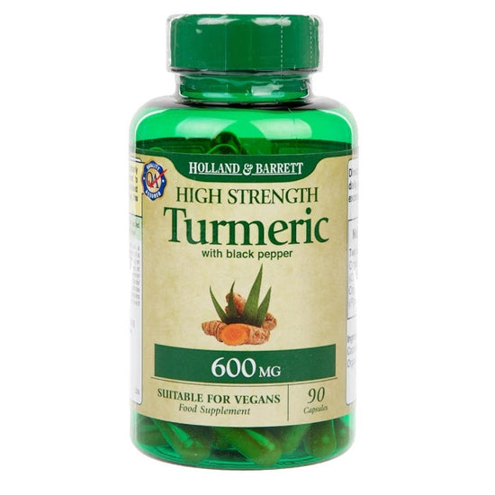 High Strength Turmeric with Black Pepper, 600mg - 90 caps (EAN 5017174174784) - Vitax.ro