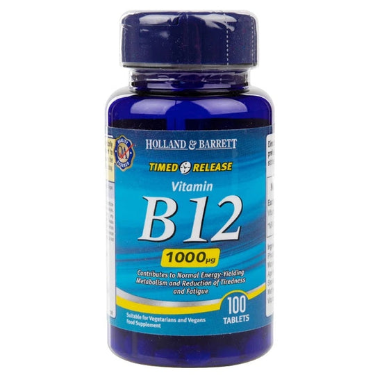 Timed Release Vitamin B12, 1000mcg - 100 tablets - Vitax.ro