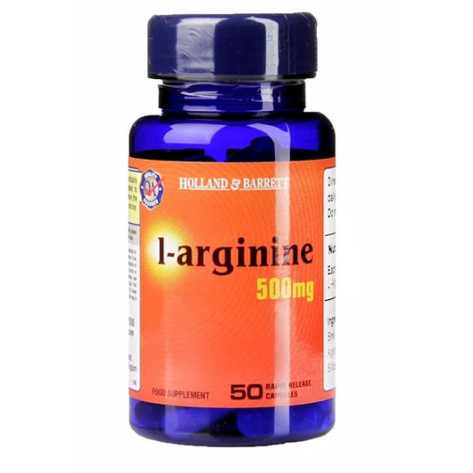 L-Arginine, 500mg - 50 caps - Vitax.ro