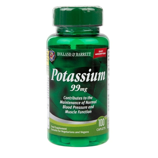 Potassium, 99mg - 100 caplets - Vitax.ro