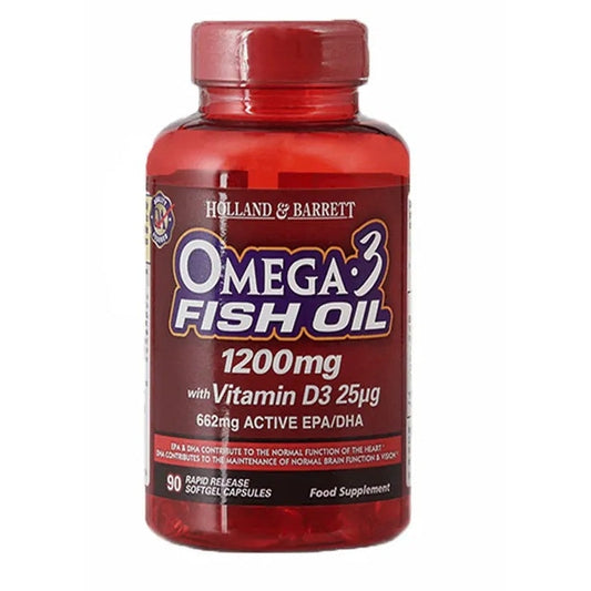 Omega 3 1200mg with Vitamin D3 - 90 softgels - Vitax.ro