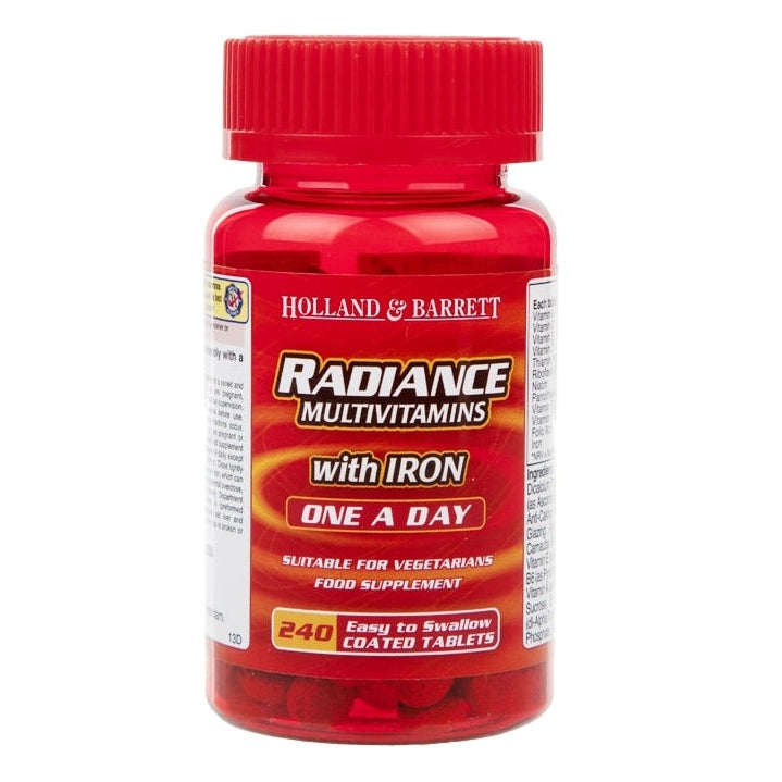 Radiance Multivitamins with Iron One a Day - 240 tabs (EAN 5017174029350) - Vitax.ro