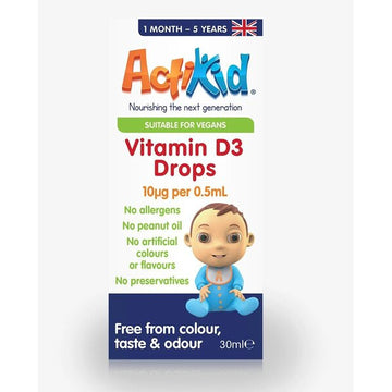 Vitamin D3 Drops, 10mcg - 30 ml - Vitax.ro