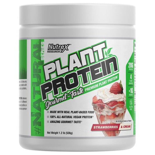 Plant Protein, Strawberries & Cream - 536g - Vitax.ro