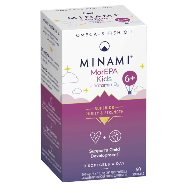 MorEPA Kids + Vitamin D3 - 60 softgels - Vitax.ro