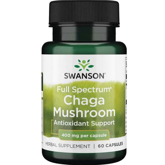 Full Spectrum Chaga Mushroom, 400mg - 60 caps - Vitax.ro