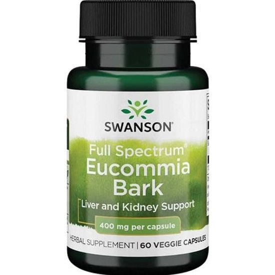 Full Spectrum Eucommia Bark, 400mg - 60 vcaps - Vitax.ro