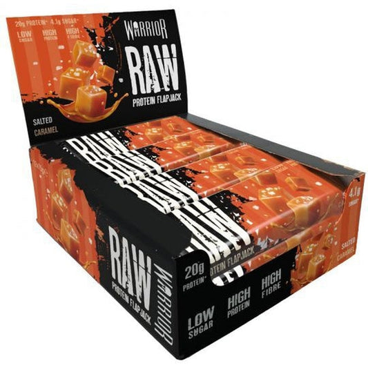 Raw Protein Flapjack, Salted Caramel - 12 bars - Vitax.ro