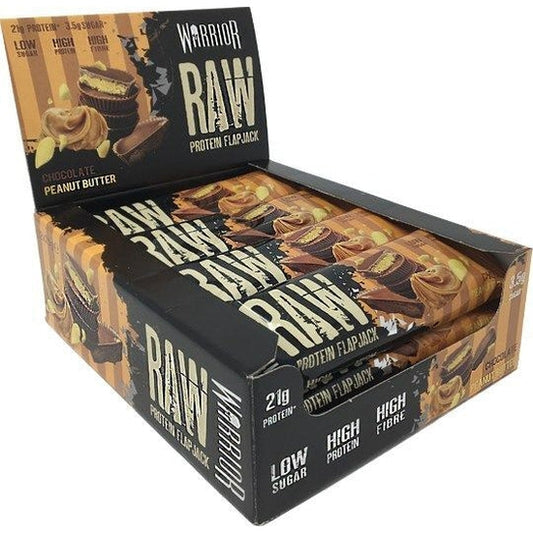 Raw Protein Flapjack, Chocolate Peanut Butter - 12 bars - Vitax.ro