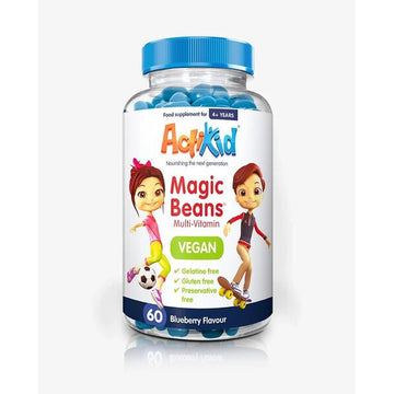 Magic Beans Multi-Vitamin - Vegan, Blueberry - 60 beans - Vitax.ro