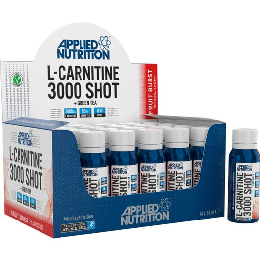 L-Carnitine 3000 + Green Tea Shot, Fruit Burst - 24 x 38 ml - Vitax.ro
