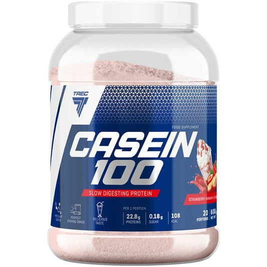 Casein 100, Strawberry Banana Split - 600g - Vitax.ro