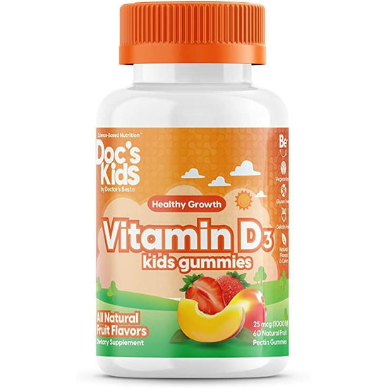 Vitamin D3 Kid's Gummies, Fruit Flavours - 60 gummies - Vitax.ro