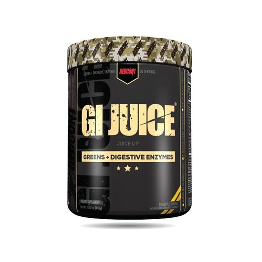 GI Juice - Greens + Digestive Enzymes, Pineapple Banana - 429g - Vitax.ro