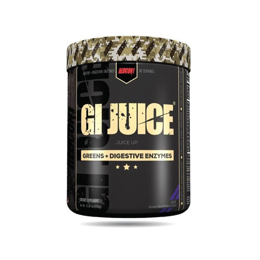 GI Juice - Greens + Digestive Enzymes, Grape - 450g - Vitax.ro