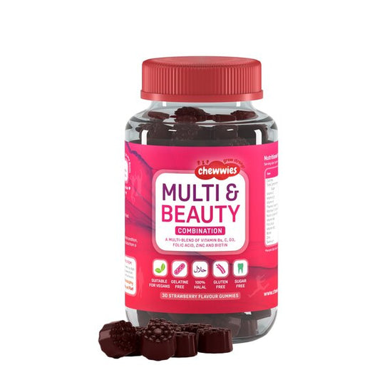 Multi & Beauty, Strawberry - 30 gummies - Vitax.ro