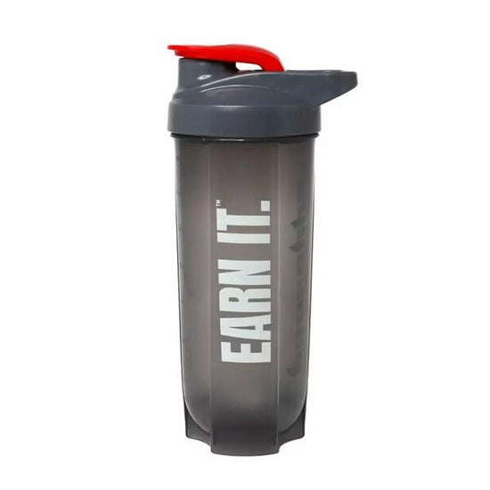 Earn It Shaker, Gray & Red - 700 ml. - Vitax.ro