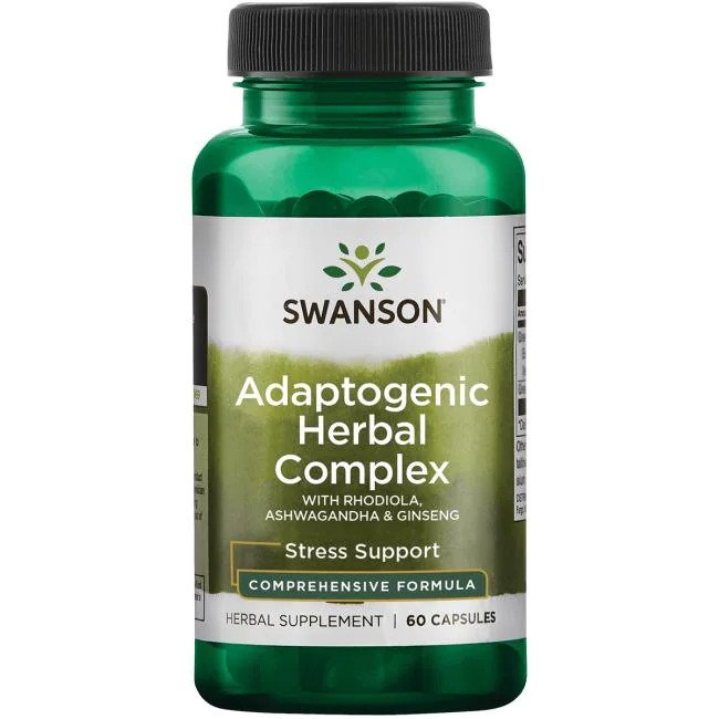 Adaptogenic Herbal Complex with Rhodiola, Ashwagandha & Ginseng - 60 caps - Vitax.ro